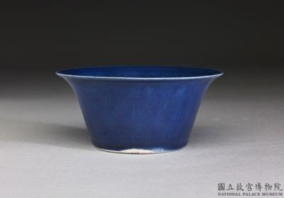 图片[2]-Flared teacup with cobalt blue glaze, Ming dynasty, Jiajing reign (1522-1566)-China Archive